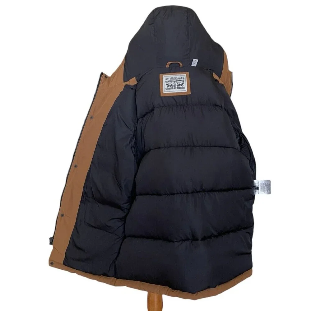 LEVI'S ARCTIC‎ CLOTH HEAVYWEIGHT HOODED PARKA JACKET SIZE SMALL Down Alternative